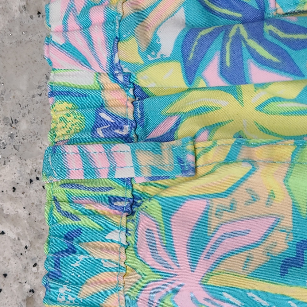 Chubbies Original Stretch Twill Shorts Light Blue and Yellow Patterned - Picture 7 of 13